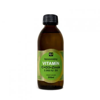 Lipozomálny vitamín C + D3 + zinok 200ml