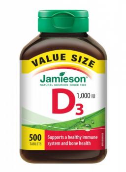 Vitamin D3 500 tabliet 1000 IU