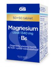 GS Magnesium citrát 1340mg + B6 50+50 tabliet