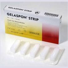 Gelaspon strip Vstrebateľná želatínová hubka 4x1x1cm 5ks